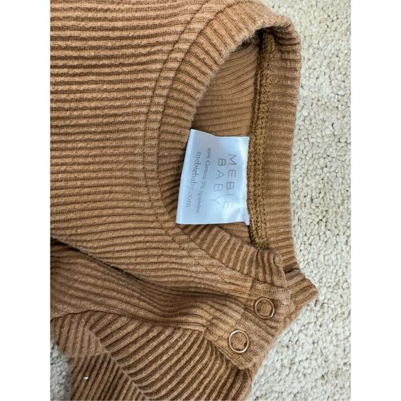 MEBIE BABY Unisex Stretchy Ribbed 2 pc Outfit - Picture 5 of 6